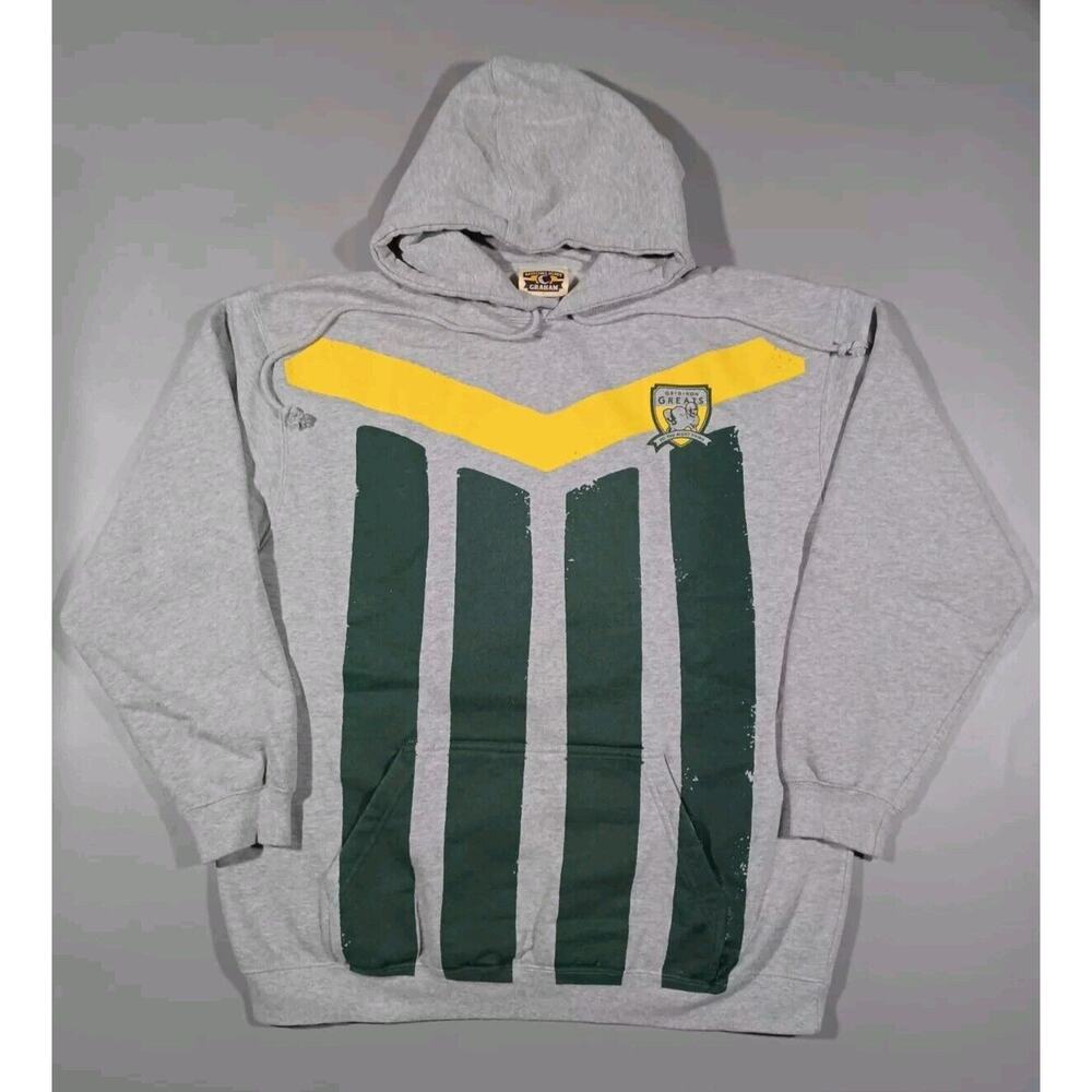 Green Bay Packers Hoodie Mens L Gray Paul Hornung Pullover Moonlight Graham‎